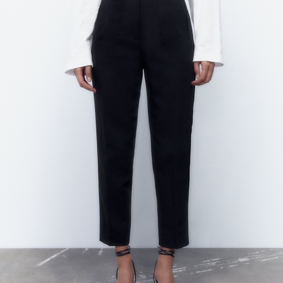 Zara Pants & Jumpsuits Zara High Waisted Black Work Pants Poshmark